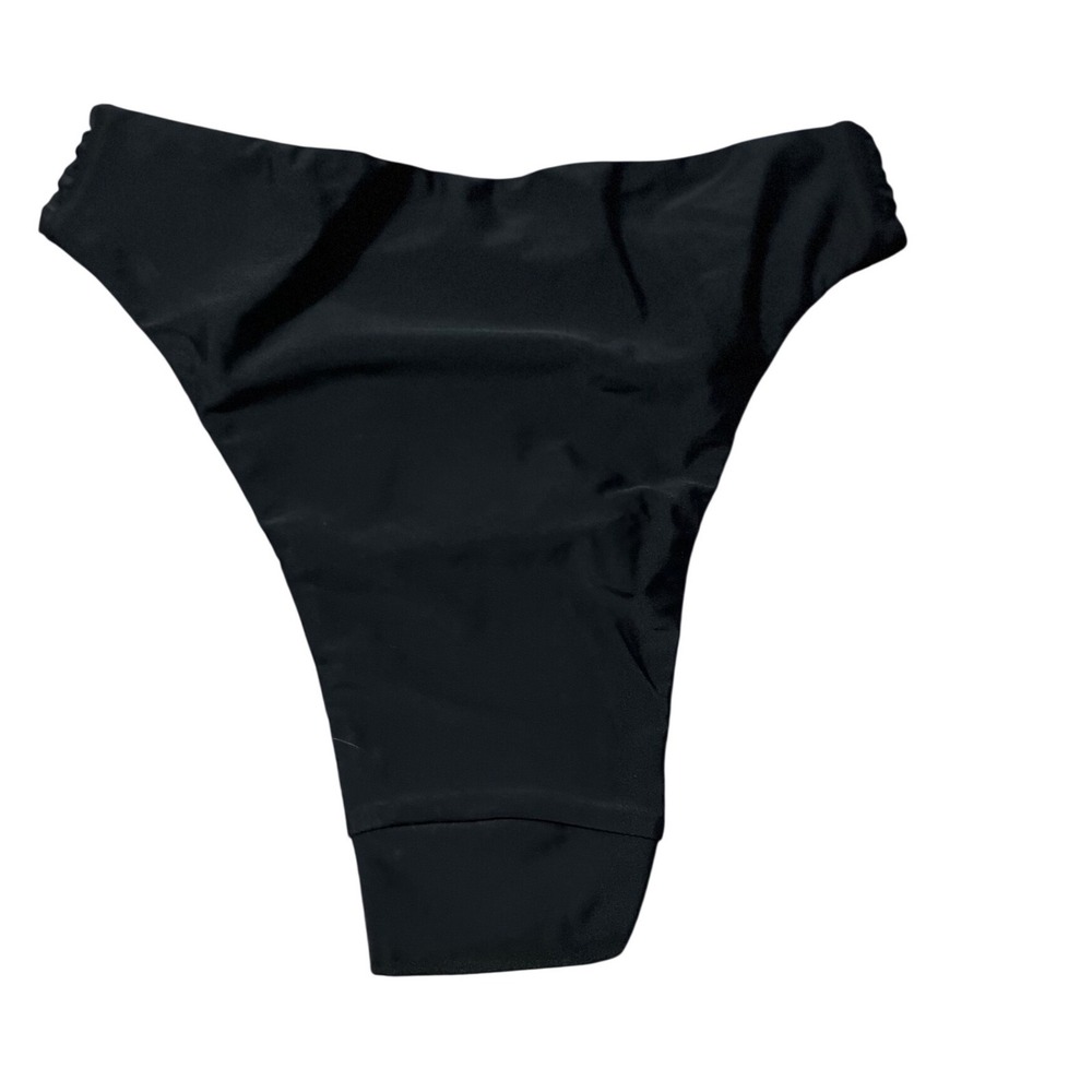 Halara Black High Waisted Ruched Bikini Bottoms Swimsuit Beachwear Size XS NWT - Picture 5 of 7